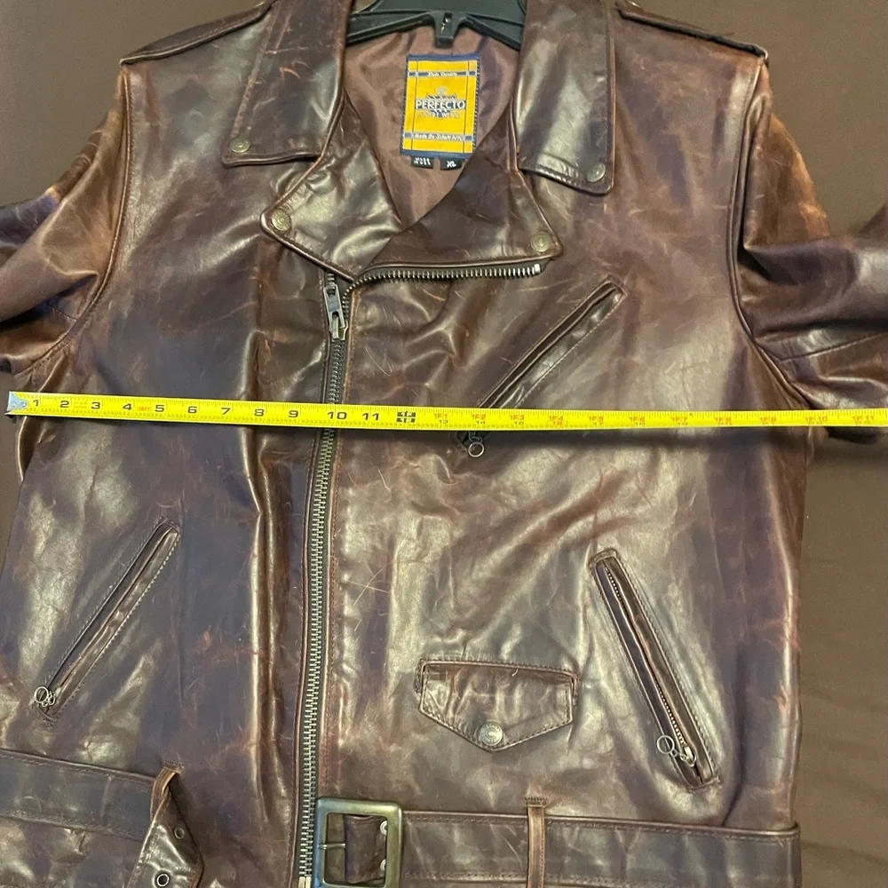 ** SOLD ** SCHOTT NYC PERFECTO MODEL 619 LIGHTWEIGHT BIKER JACKET - Picture 5 of 16